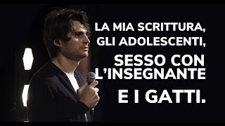 ANGELO DURO  LA MIA SCRITTURA GLI ADOLESCENTI SESSO CON LINSEGNATE E I GATTI [upl. by Aivitnahs]