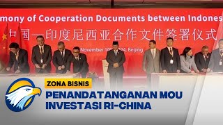 Presiden Prabowo Saksikan Penandatanganan MOU Investasi RIChina  Zona Bisnis [upl. by Moht984]