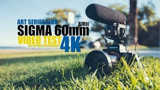 Sigma 60mm f28 DN Art Series Lens 4K Video Test Shot it on A7R II [upl. by Templeton]