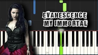 Evanescence  My immortal  Piano Tutorial  Piano Tutorial Download MIDI  PDF Scores [upl. by Thackeray]