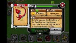 How to Breed Ouroboros Dragon DragonVale Walkthrough [upl. by Delwyn]