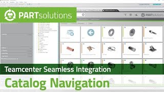 Siemens PLM Teamcenter  Catalog Navigation with Seamless Integration  powered by CADENAS [upl. by Ahtenek]