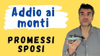 Addio ai monti Promessi Sposi Spiegazione [upl. by Aierbma]