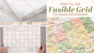 How to Use Fusible Grid to Make Patchwork  Shabby Fabrics [upl. by Bettine]