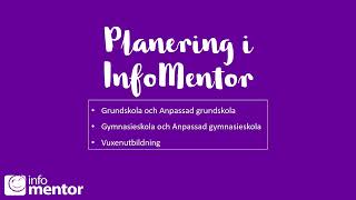 Planering i InfoMentor [upl. by Namielus]