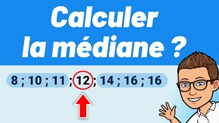 Comment calculer LA MÉDIANE  ✅ Facile  💪 Exercice corrigé [upl. by Omrellig]