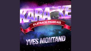 La Bicyclette — Karaoké Playback Instrumental — Rendu Célèbre Par Yves Montand [upl. by Adiana330]