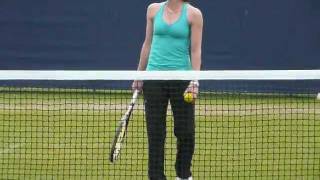 Martina Hingis during practice at AEGON International 2011 [upl. by Anees523]