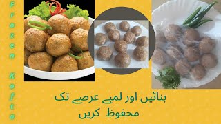 Frozen Kofta recipe  Store for long time [upl. by Ahsina]