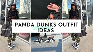 Styling the Nike Dunk Low PANDAS 6 Casual Outfit Ideas [upl. by Ilellan320]