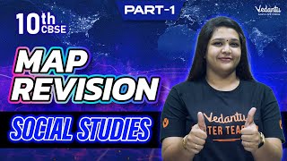 Map Revision Social Studies  Class 10  CBSE 2024  Suba maam [upl. by Ahsinrats]