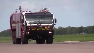 Upgraded USAF Crash Fire Trucks [upl. by Aiyot]