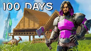 I Played 100 Days of ARK Survival ASCENDED The Island [upl. by Olimreh453]