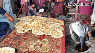 Peshawar Famous Naan or Tandoori Roti  How To Make Tandoori Roti On Tawa  Peshawar Street Food [upl. by Mariele89]