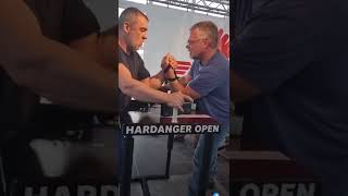 John Brzenk vs Engin Terzi Left hand armwrestling [upl. by Ardnasak]