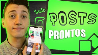 POSTS PRONTOS Para Instagram De Graça  Legenda e Hashtags  Ahazou App [upl. by Dolores]