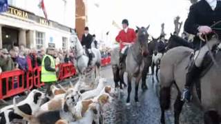 Albrighton Hunt Boxing Day meet in Newport [upl. by Uht]