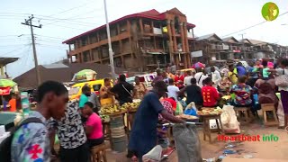 7 pm in benin city  new benin  walk inside benin city [upl. by Aneet]