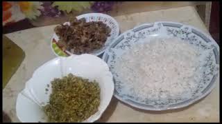 طريقة عمل ارز بالفريك واللحمه المفرومه Rice with freekeh and minced meat [upl. by Razaele]