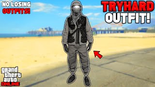 Easy Grey Joggers Utility Vest Glitched Tryhard Modded Outfit In GTA 5 Online No Transfer [upl. by Naj758]