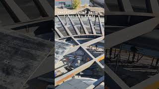 Installation of Spiral Steel Silo Roofs steelsilo construction cementsilo siloconstruction [upl. by Jeralee886]