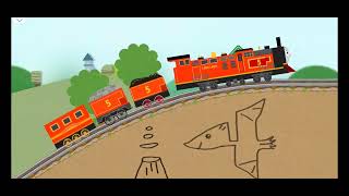 Labo Brick Train 1014 James Steam Train [upl. by Draillih]