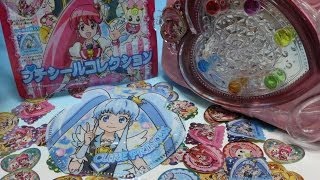 ハピネスチャージプリキュア プチシールコレクション プリチェンミラーに貼ってみた♡Happiness Charge Precure Petit seal collection [upl. by Ativla952]