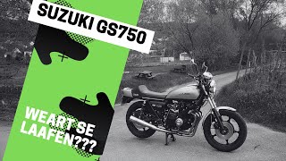 Suzuki GS750 rejetting carbs timelabs and 4 in 1 exhaust sound [upl. by Akenal]