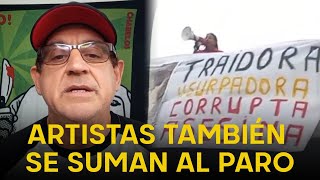 Actor peruano Sergio Galliani también se une al paro nacional quot¡Que se vayan todosquot [upl. by Anilegna]