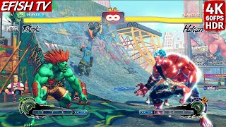 Blanka vs Hakan Hardest AI  Ultra Street Fighter IV [upl. by Weinman]