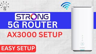 Strong 5g router ax3000 setup [upl. by Nnaeerb]