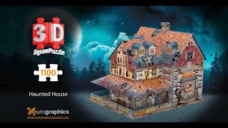 Eurographics Haunted House 3D Puzzle  Instructions [upl. by Anneehs53]