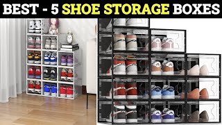 TOP 5 Best Shoe Storage Boxes of 2023 [upl. by Leonardi]