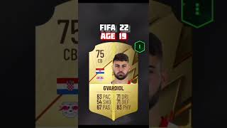 Gvardiol card evolution from FIFA 21 to FC 25 [upl. by Ennoryt61]