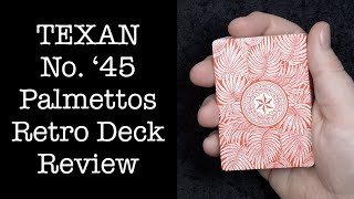 Texan No 45 Palmetto Back Playing Cards  Retro Deck Review [upl. by Lisabeth734]