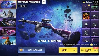 5 Free Draws on Destroyer Strongbox COD MOBILE  PPSh41  Liquid Metal CODM [upl. by Delinda111]