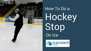 Learn to Ice Skate  Hockey Stop The Easy Way For beginners [upl. by Atilahs]