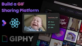 React API Project Tutorial How to Build a GIF Sharing Platform with React and GIPHY [upl. by Siskind]