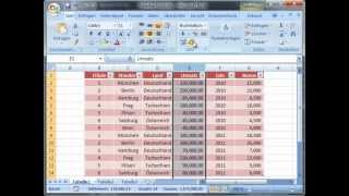 Tabellen Erstellen in MS Excel  Excellernende [upl. by Shien]