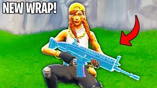 Fortnite Scanline Wrap Gameplay  Showcase Fortnite Battle Royale [upl. by Cailean]