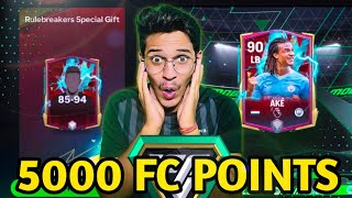 I SPENT 5000 FC POINTS ON NEW RULE BREAKERS PACK OPENING IN EA FC MOBILE 24 [upl. by Auhsuj]