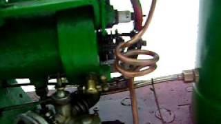 leek open crank gas stationary engine running on petrol [upl. by Gnen]