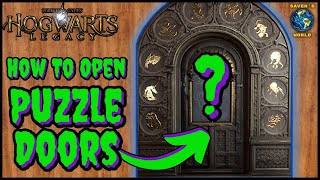 Easy Puzzle Solution  Hogwarts Legacy  Number Door Puzzles [upl. by Sokem253]