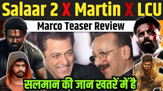 Filmy News  Salaar 2 X Martin X LCU  Salman Khan  Baba Siddique  Lawrence  Marco Teaser Review [upl. by Nosnev]