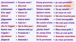 110 Phrases Courtes et Utiles pour apprendre l’Espagnol [upl. by Stover]