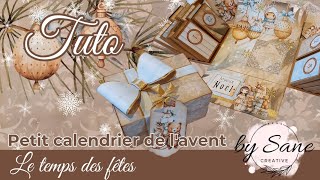 Tuto petit calendrier de lavent quotLe temps des fêtes quot ❄️ 🎄 🧸 by Sane Créativeboutique [upl. by Yerdna]