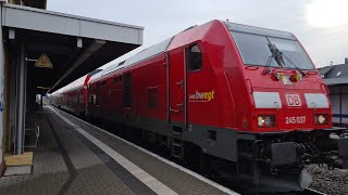 245 037 mit 3 DoStos als IRE 3 von Friedrichshafen nach Basel Badischer Bahnhof [upl. by Annairt]