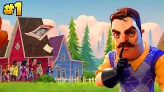 MY NEIGHBOR BIGGEST SECRET REVEL 🥶 HELLO NEIGHBOR GAMEPLAY 1 [upl. by Roseline]