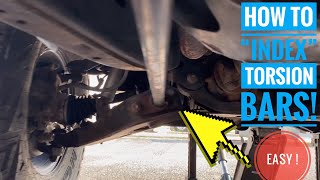 How to Index Torsion Bars and Adjust Ride Height 1st Gen Nissan Xterra [upl. by Shelagh]