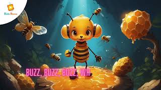 Little Bumblebees Busy Day Nursery Rhymes  Kidzee [upl. by Lorie]